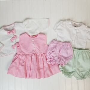 Infant Vintage Bundle 6-12 Month Dress Bloomers